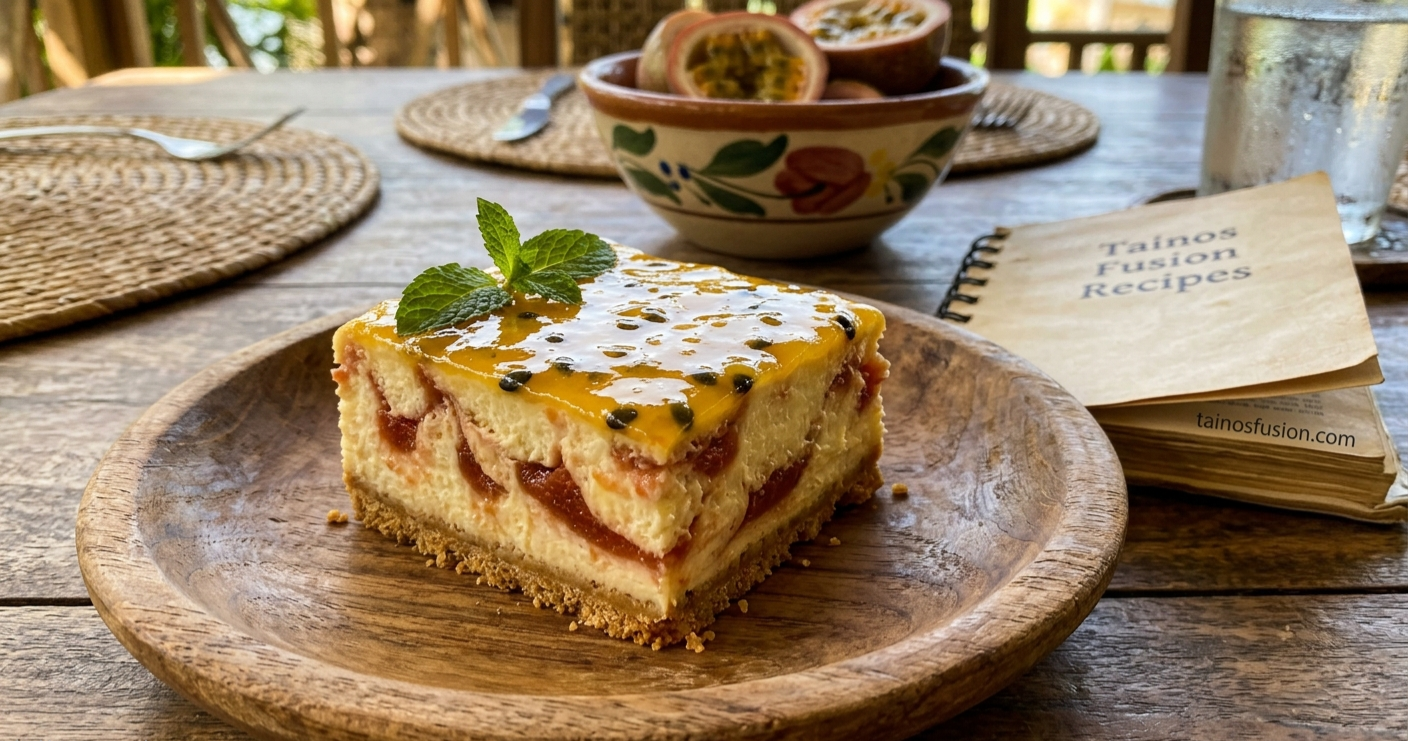 Guava & Passion Fruit Cheesecake Bar